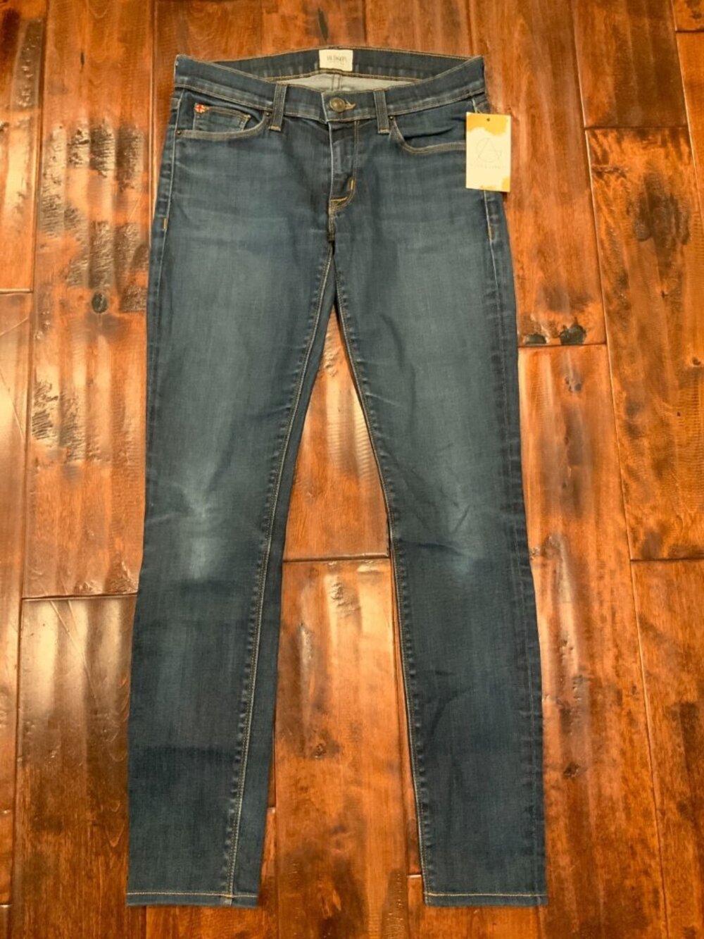 Hudson Medium Wash "Krista Super Skinny" Blue Jeans, Size 25